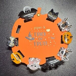 Piper K Trick or Treat Halloween Hair Clips Set